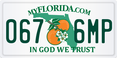 FL license plate 0676MP