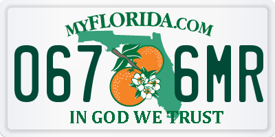 FL license plate 0676MR
