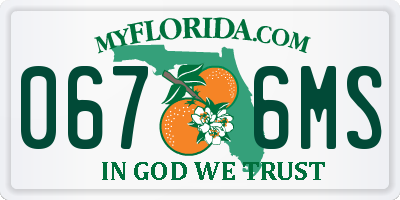 FL license plate 0676MS