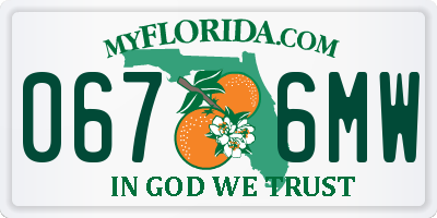 FL license plate 0676MW