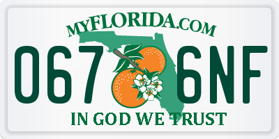 FL license plate 0676NF