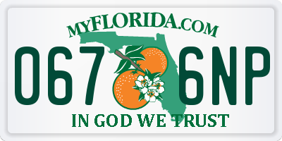 FL license plate 0676NP