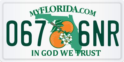 FL license plate 0676NR