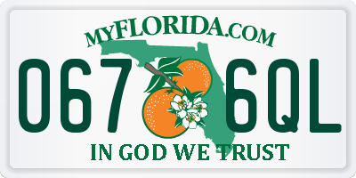 FL license plate 0676QL