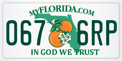 FL license plate 0676RP