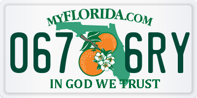FL license plate 0676RY