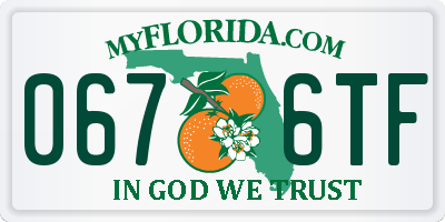 FL license plate 0676TF