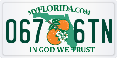 FL license plate 0676TN