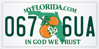 FL license plate 0676UA