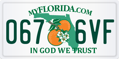 FL license plate 0676VF