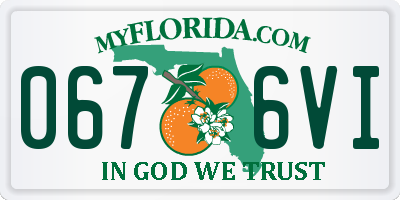 FL license plate 0676VI
