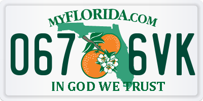 FL license plate 0676VK