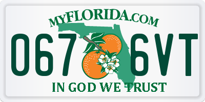 FL license plate 0676VT