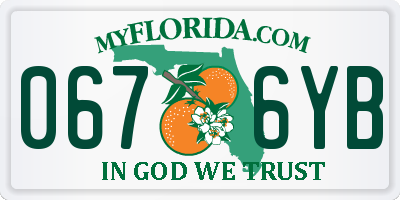 FL license plate 0676YB