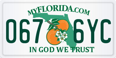 FL license plate 0676YC
