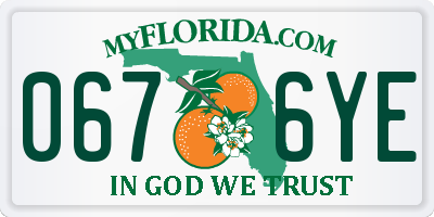 FL license plate 0676YE
