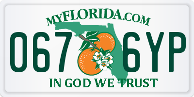 FL license plate 0676YP