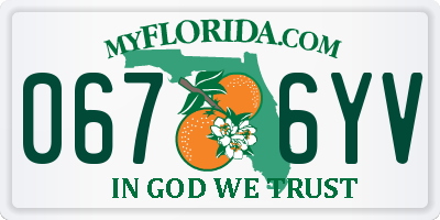 FL license plate 0676YV
