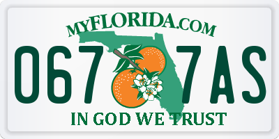FL license plate 0677AS