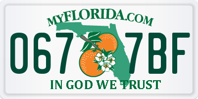 FL license plate 0677BF