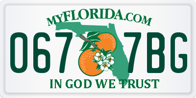 FL license plate 0677BG