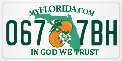 FL license plate 0677BH