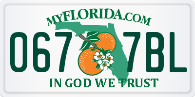FL license plate 0677BL