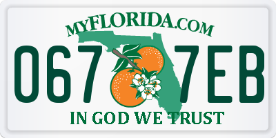 FL license plate 0677EB