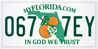 FL license plate 0677EY