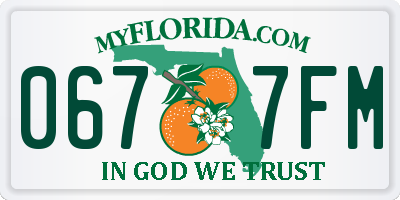 FL license plate 0677FM