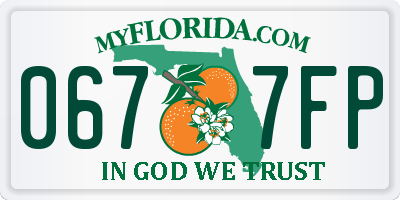 FL license plate 0677FP