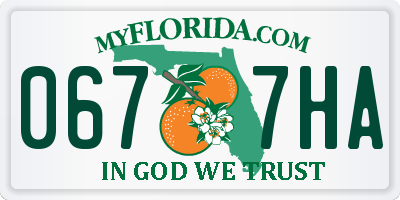 FL license plate 0677HA