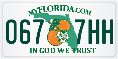 FL license plate 0677HH