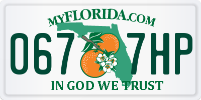 FL license plate 0677HP