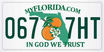 FL license plate 0677HT