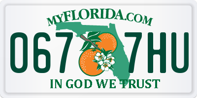 FL license plate 0677HU