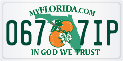 FL license plate 0677IP