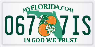 FL license plate 0677IS