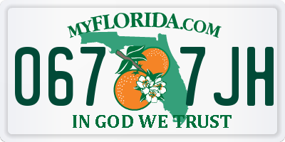 FL license plate 0677JH