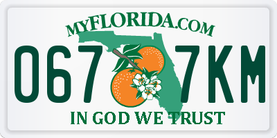FL license plate 0677KM