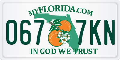 FL license plate 0677KN