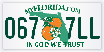 FL license plate 0677LL
