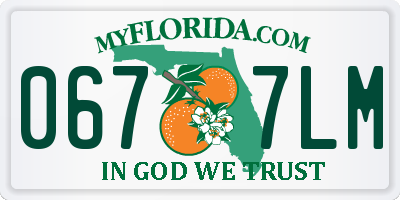 FL license plate 0677LM