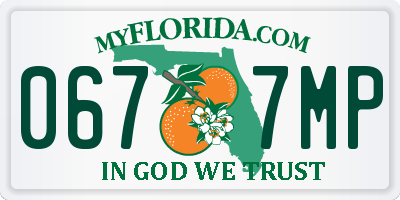 FL license plate 0677MP