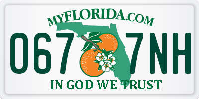 FL license plate 0677NH