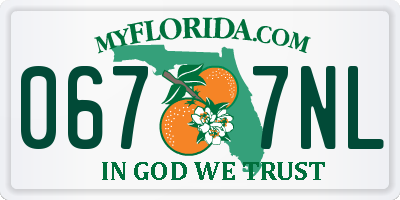 FL license plate 0677NL