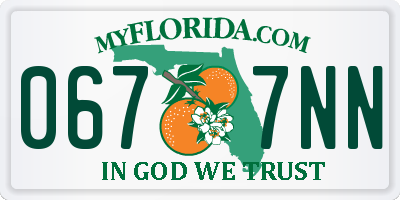 FL license plate 0677NN