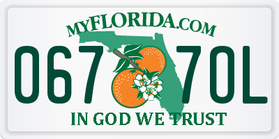 FL license plate 0677OL