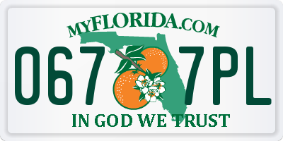 FL license plate 0677PL