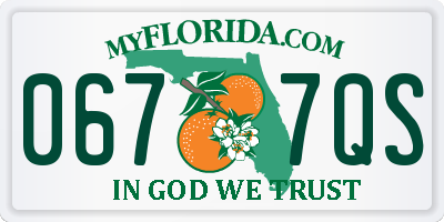 FL license plate 0677QS